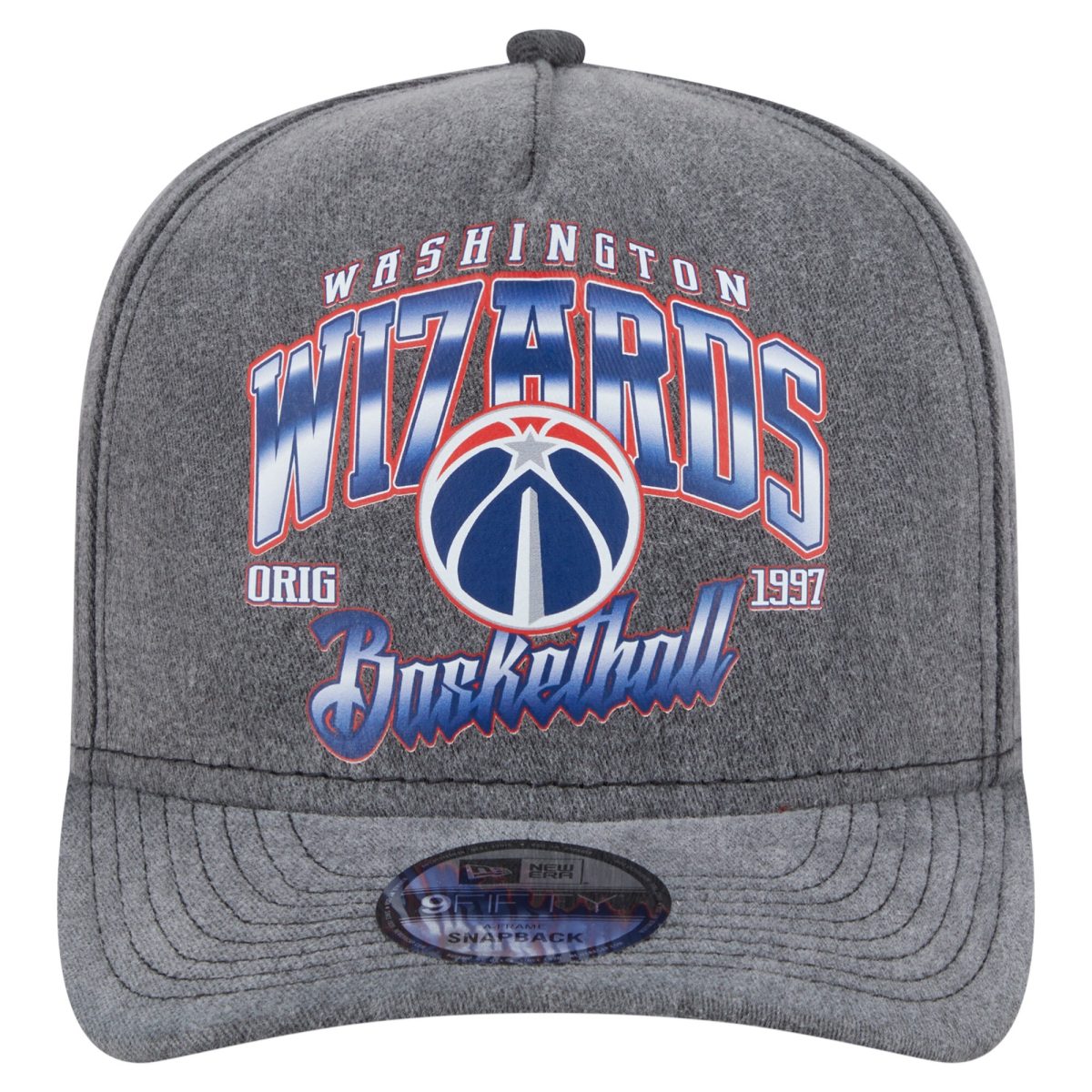 NBA men8217s washington wizards new era charcoal throwback washed pre-curved 9fifty snapback hat Collection - Official Jerseys & Hats | NBA Store