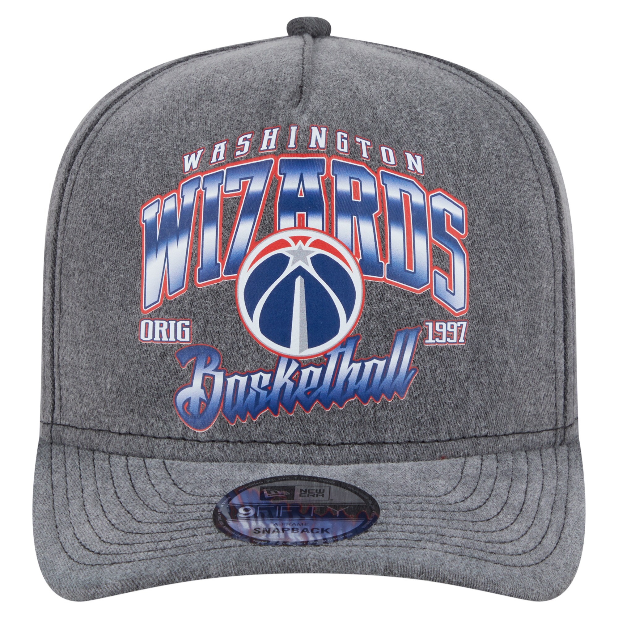 NBA men8217s washington wizards new era charcoal throwback washed pre-curved 9fifty snapback hat Collection - Official Jerseys & Hats | NBA Store