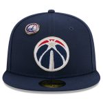 NBA men8217s washington wizards new era navy chainstitch logo pin 59fifty fitted hat Collection - Official Jerseys & Hats | NBA Store