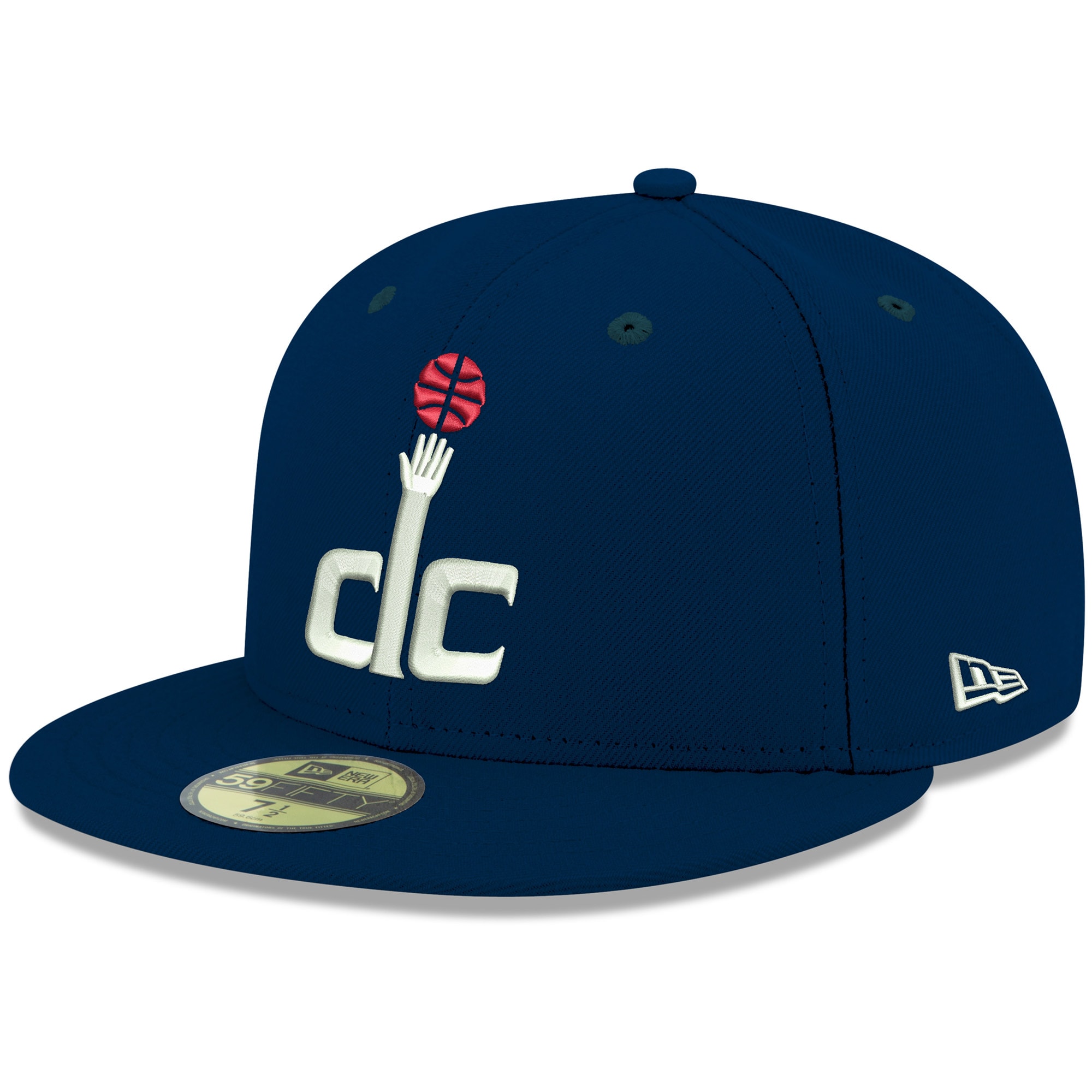 NBA men8217s washington wizards new era navy official team color 59fifty fitted hat Collection - Official Jerseys & Hats | NBA Store