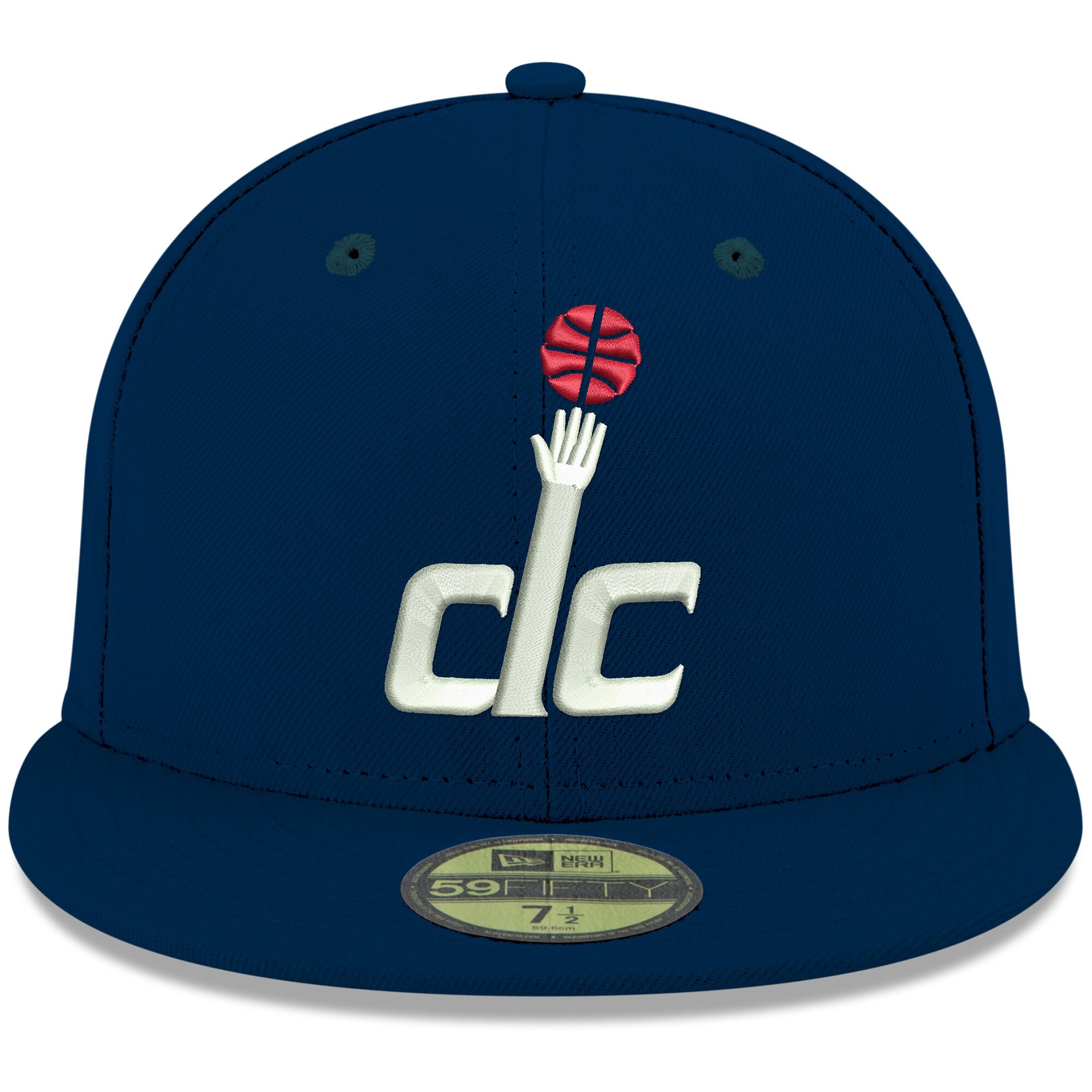 NBA men8217s washington wizards new era navy official team color 59fifty fitted hat Collection - Official Jerseys & Hats | NBA Store