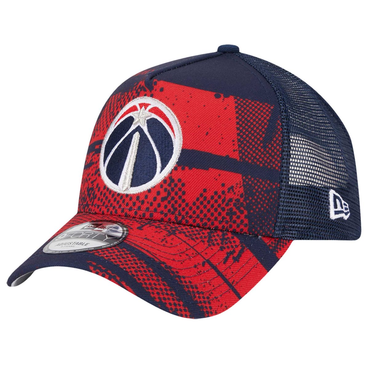 NBA men8217s washington wizards new era navyred tip off a-frame trucker 9forty adjustable hat Collection - Official Jerseys & Hats | NBA Store