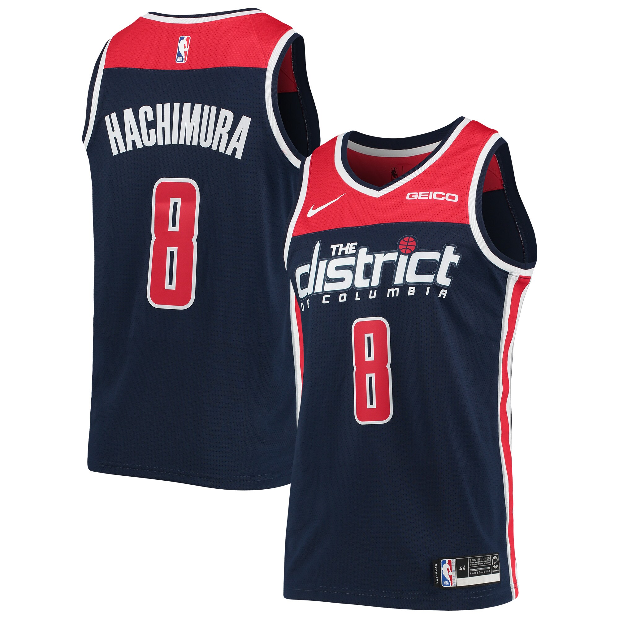 NBA men8217s washington wizards rui hachimura nike navy swingman player jersey – icon edition Collection - Official Jerseys & Hats | NBA Store