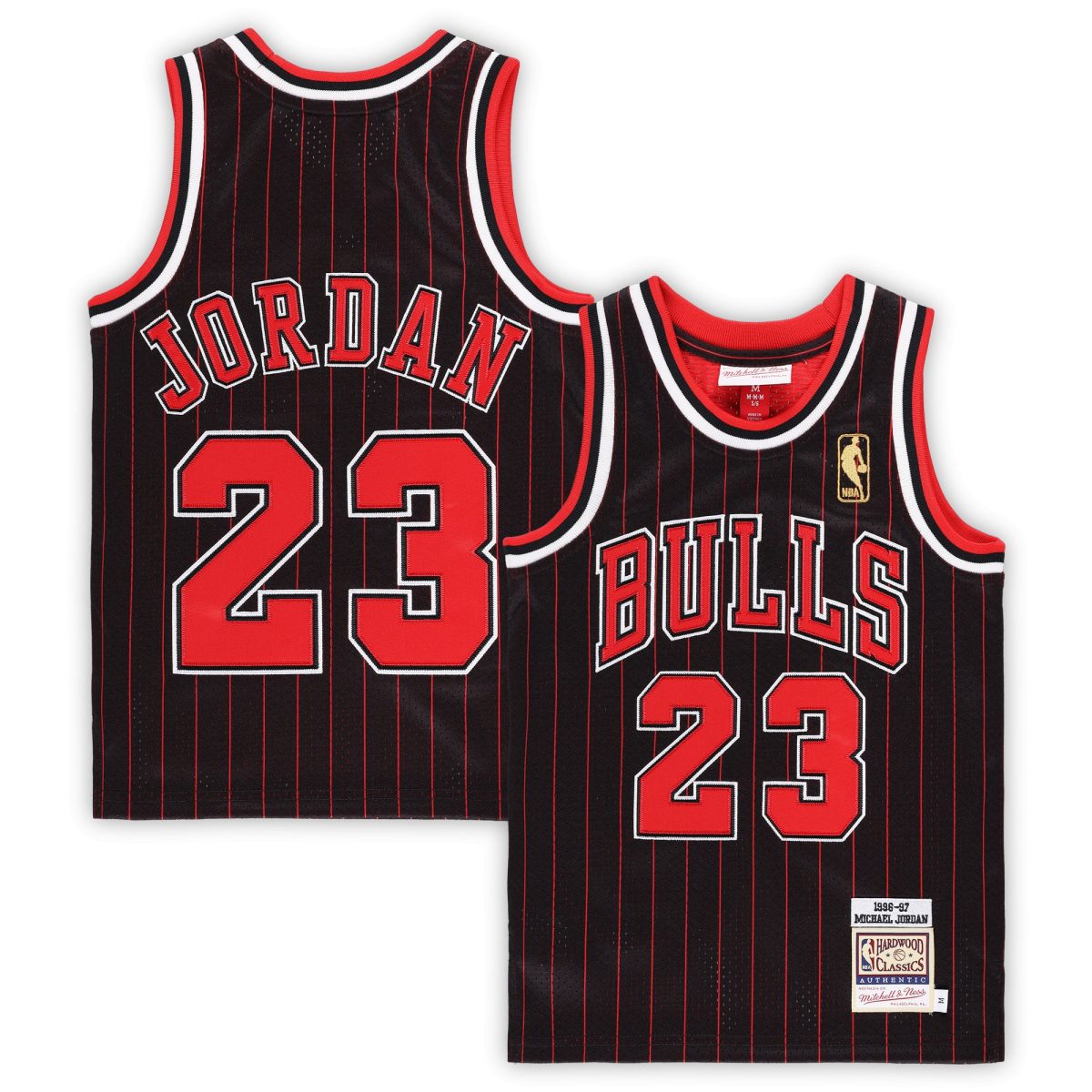 NBA preschool chicago bulls michael jordan mitchell amp ness black 199697 hardwood classics authentic jersey Collection - Official Jerseys & Hats | NBA Store