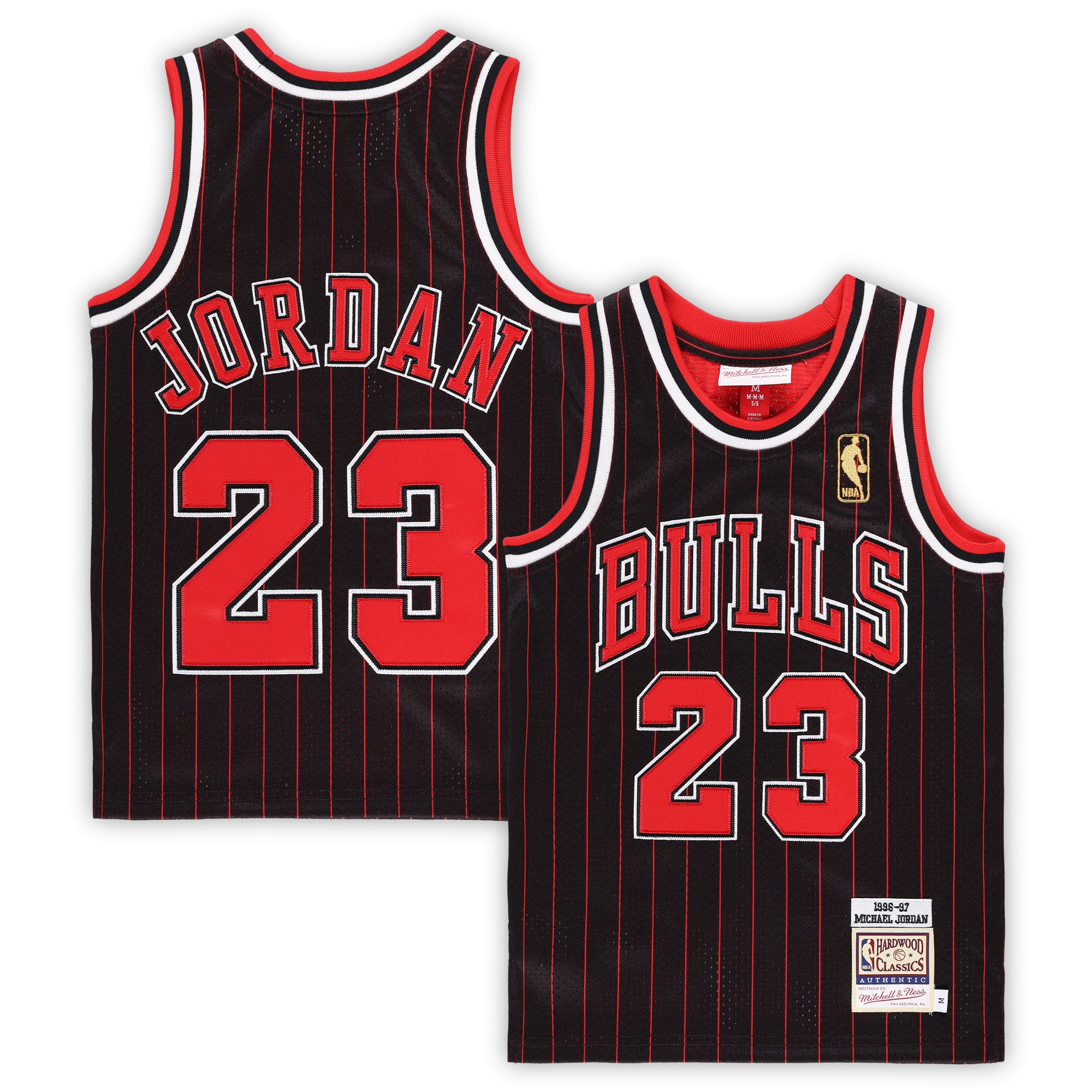 NBA preschool chicago bulls michael jordan mitchell amp ness black 199697 hardwood classics authentic jersey Collection - Official Jerseys & Hats | NBA Store