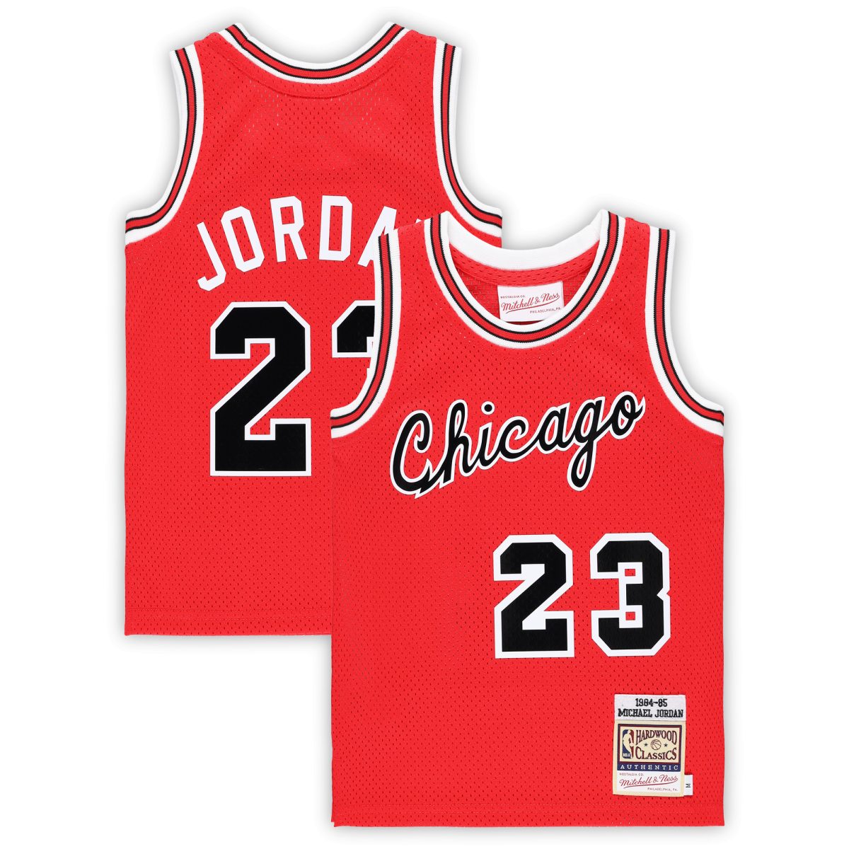 NBA preschool chicago bulls michael jordan mitchell amp ness red hardwood classics 198485 authentic swingman jersey Collection - Official Jerseys & Hats | NBA Store