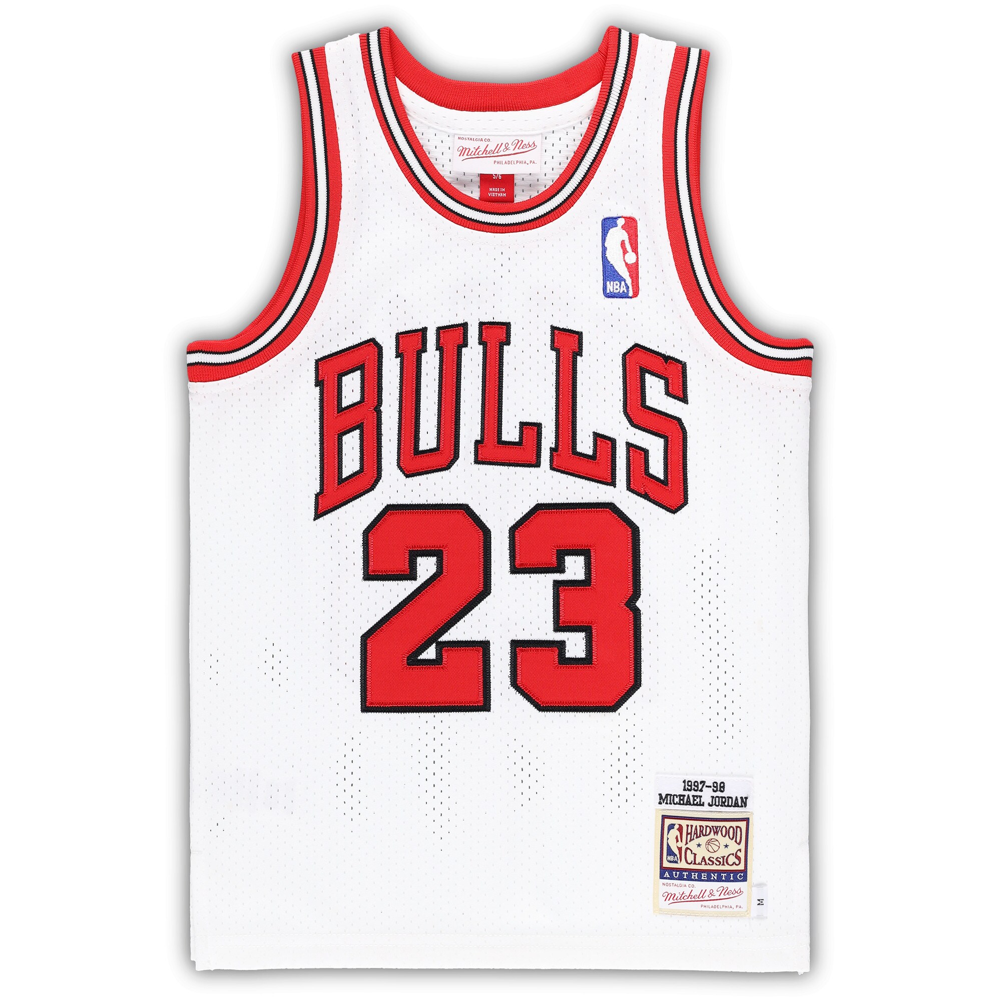 NBA preschool chicago bulls michael jordan mitchell amp ness white 199798 hardwood classics authentic jersey Collection - Official Jerseys & Hats | NBA Store