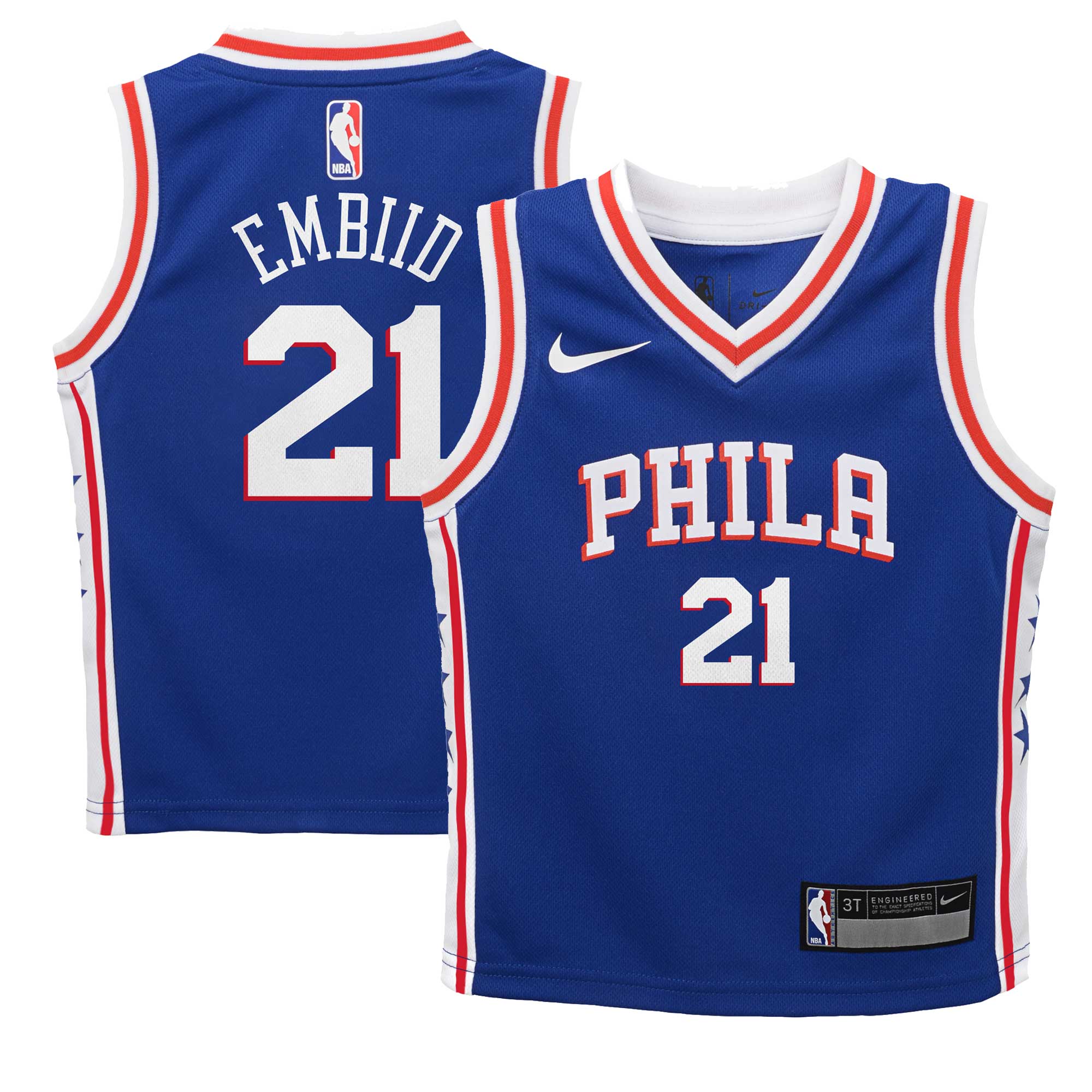 NBA preschool philadelphia 76ers joel embiid nike royal swingman player jersey – icon edition Collection - Official Jerseys & Hats | NBA Store