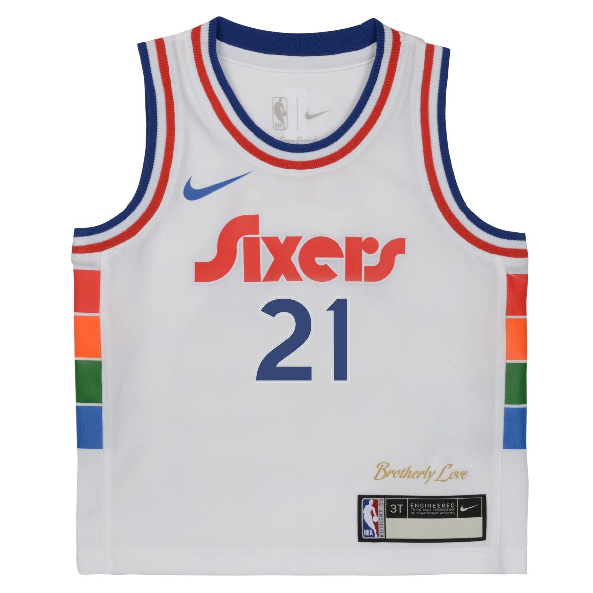 NBA toddler philadelphia 76ers joel embiid nike white 202425 swingman player jersey – city edition Collection - Official Jerseys & Hats | NBA Store
