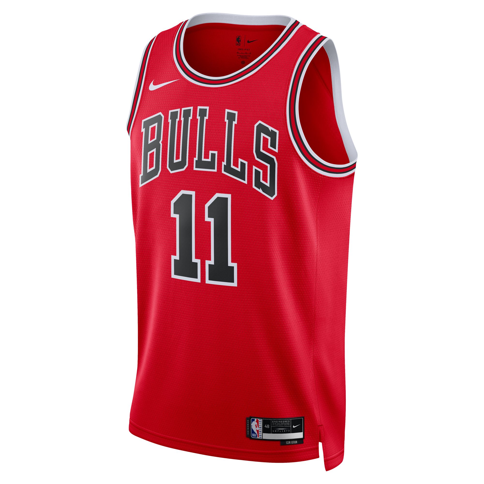 NBA unisex chicago bulls demar derozan nike red swingman jersey – icon edition Collection - Official Jerseys & Hats | NBA Store