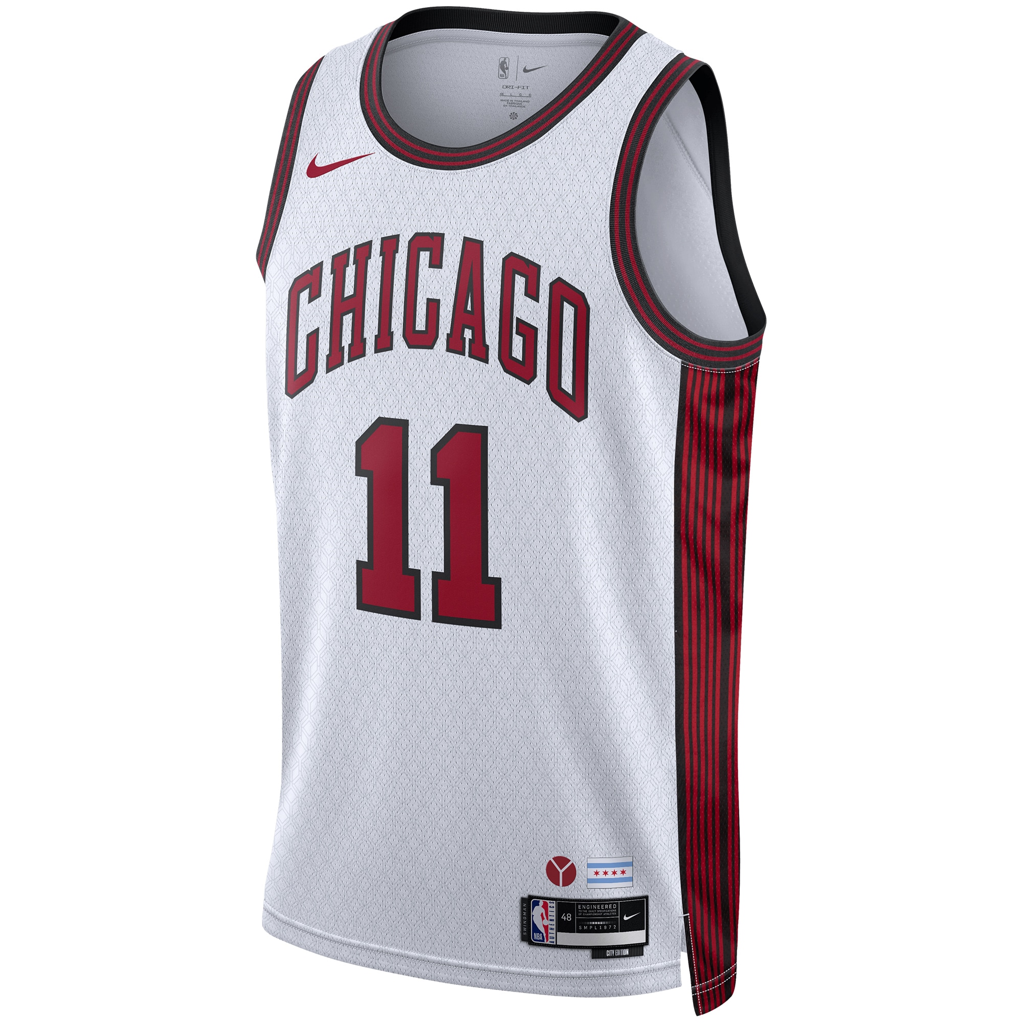 NBA unisex chicago bulls demar derozan nike white 202223 swingman jersey – city edition Collection - Official Jerseys & Hats | NBA Store