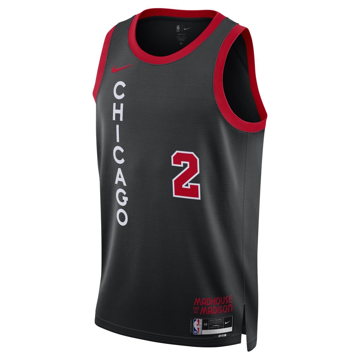 NBA unisex chicago bulls lonzo ball nike black 202324 swingman jersey – city edition Collection - Official Jerseys & Hats | NBA Store