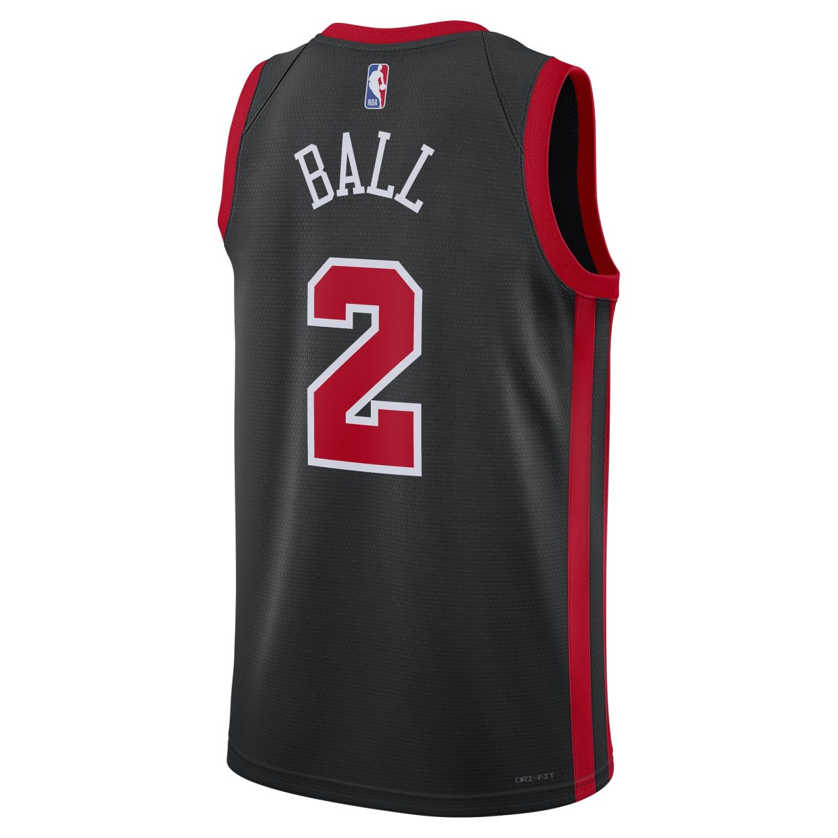 NBA unisex chicago bulls lonzo ball nike black 202324 swingman jersey – city edition Collection - Official Jerseys & Hats | NBA Store