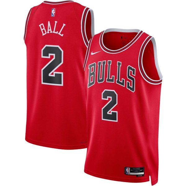 NBA unisex chicago bulls lonzo ball nike red swingman jersey – icon edition Collection - Official Jerseys & Hats | NBA Store