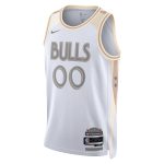 NBA unisex chicago bulls nike white 202425 custom swingman jersey – city edition Collection - Official Jerseys & Hats | NBA Store