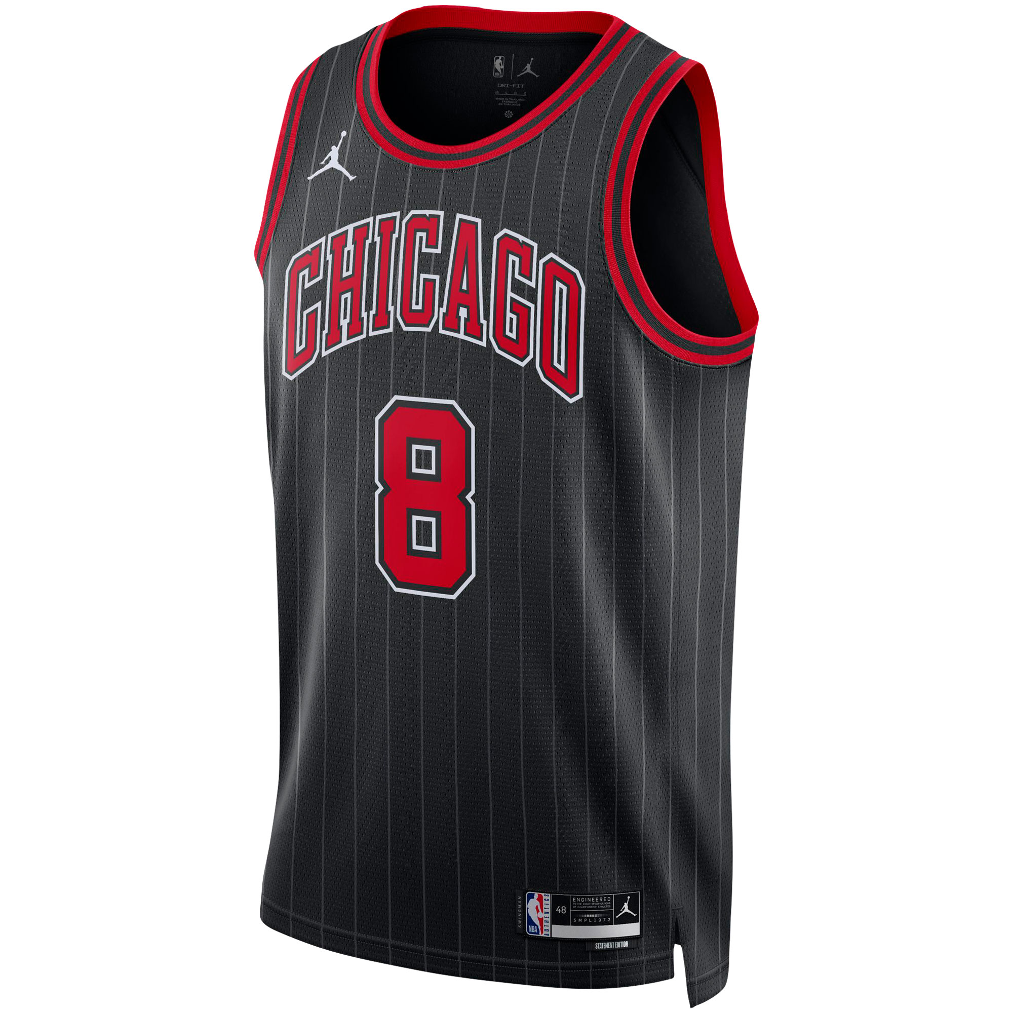 NBA unisex chicago bulls zach lavine jordan brand black swingman jersey – statement edition Collection - Official Jerseys & Hats | NBA Store