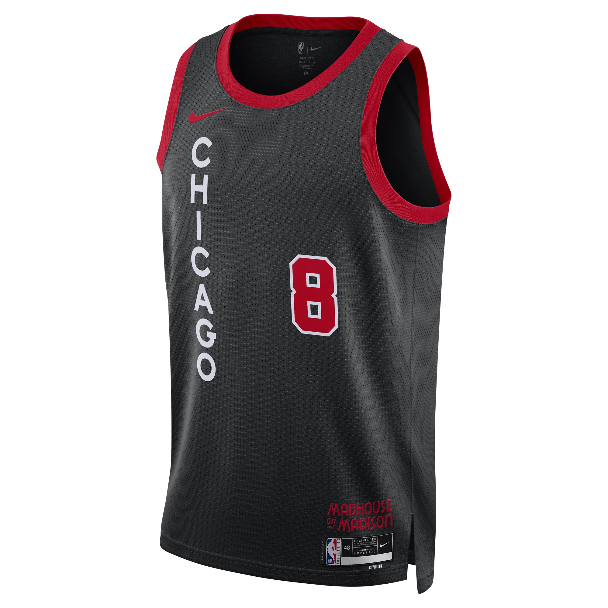 NBA unisex chicago bulls zach lavine nike black 202324 swingman jersey – city edition Collection - Official Jerseys & Hats | NBA Store