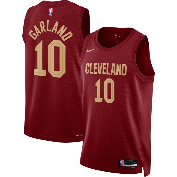 NBA unisex cleveland cavaliers darius garland nike wine swingman jersey – icon edition Collection - Official Jerseys & Hats | NBA Store