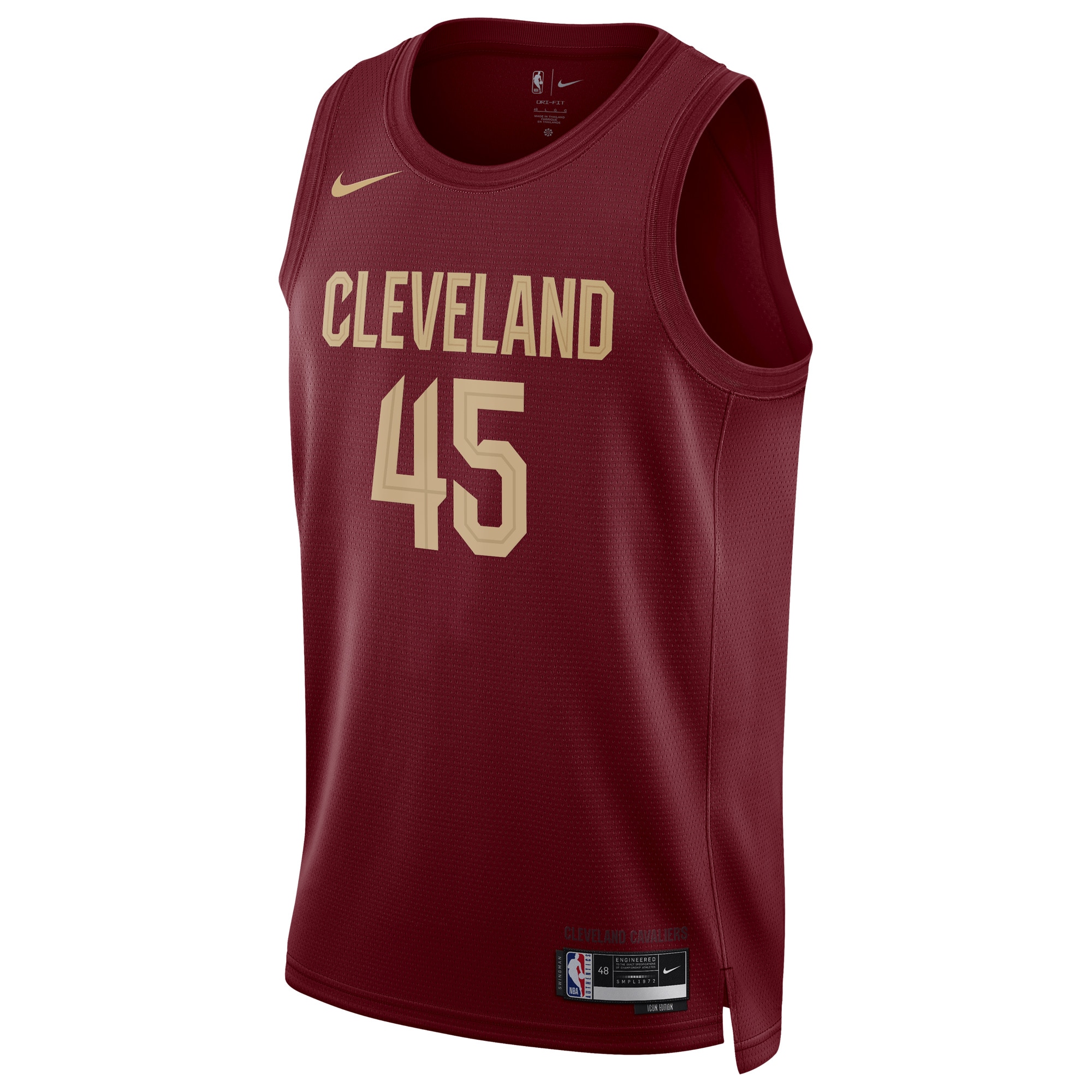NBA unisex cleveland cavaliers donovan mitchell nike wine swingman jersey – icon edition Collection - Official Jerseys & Hats | NBA Store