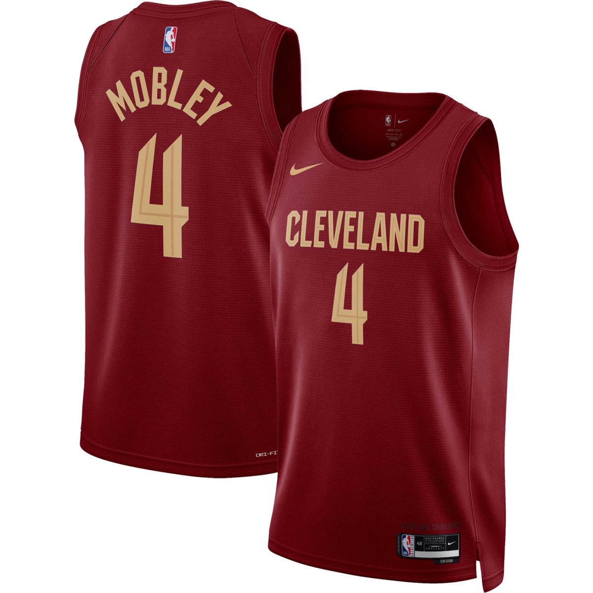 NBA unisex cleveland cavaliers evan mobley nike wine swingman jersey – icon edition Collection - Official Jerseys & Hats | NBA Store