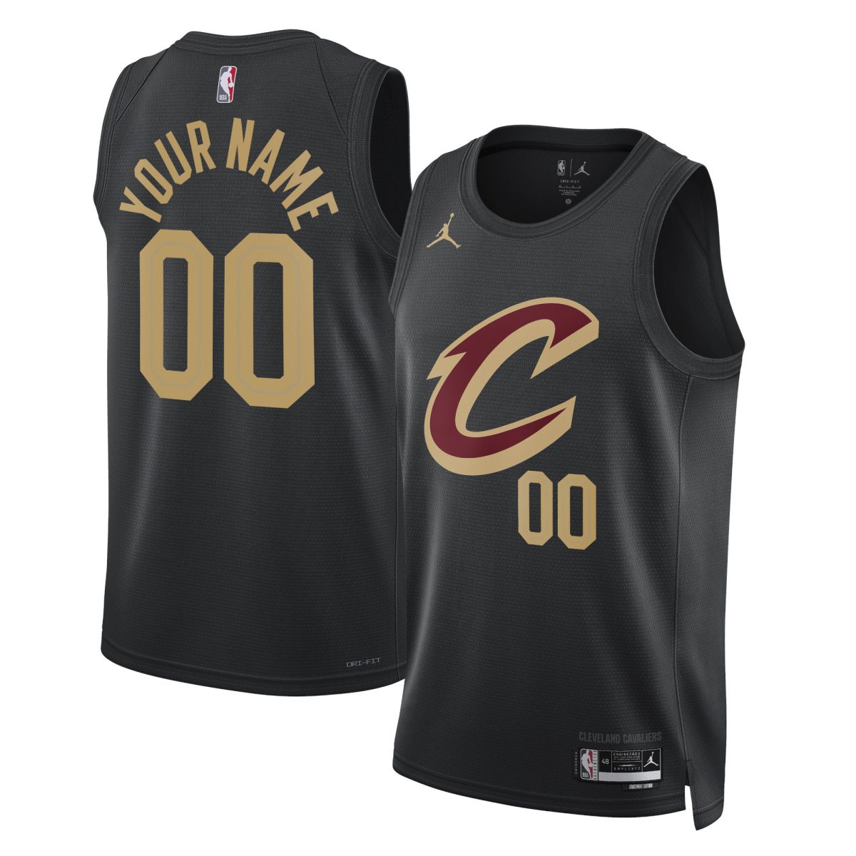 NBA unisex cleveland cavaliers jordan brand black 202223 swingman custom jersey – statement edition Collection - Official Jerseys & Hats | NBA Store