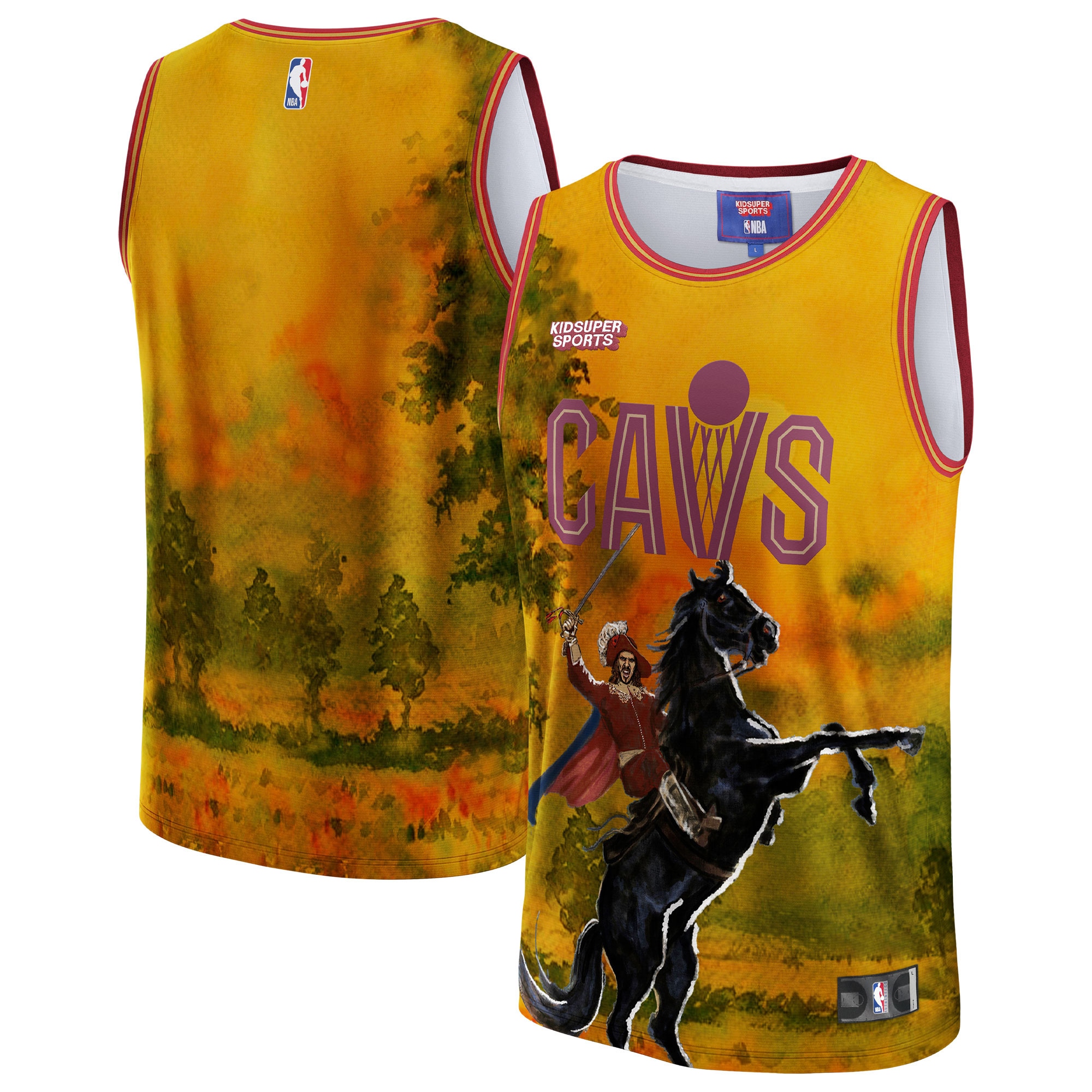 NBA unisex cleveland cavaliers nba amp kidsuper studios by fanatics gold hometown jersey Collection - Official Jerseys & Hats | NBA Store