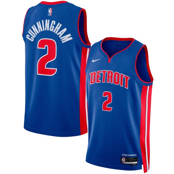 NBA unisex detroit pistons cade cunningham nike blue swingman jersey – icon edition Collection - Official Jerseys & Hats | NBA Store