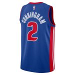 NBA unisex detroit pistons cade cunningham nike blue swingman jersey – icon edition Collection - Official Jerseys & Hats | NBA Store