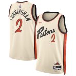 NBA unisex detroit pistons cade cunningham nike white 202425 swingman player jersey – city edition Collection - Official Jerseys & Hats | NBA Store