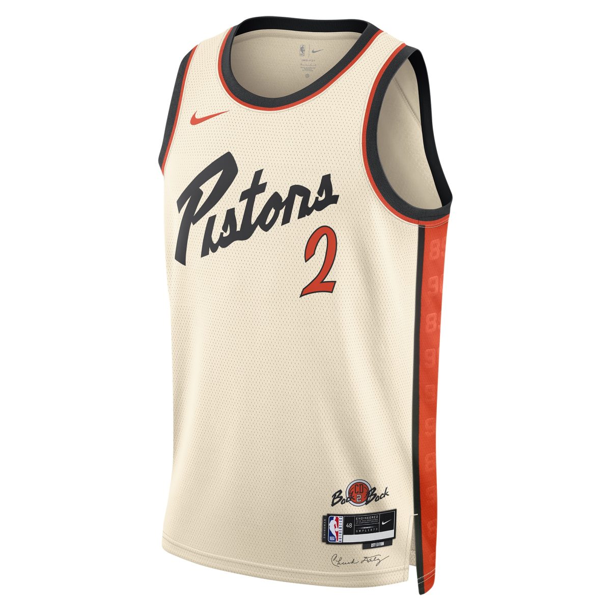 NBA unisex detroit pistons cade cunningham nike white 202425 swingman player jersey – city edition Collection - Official Jerseys & Hats | NBA Store