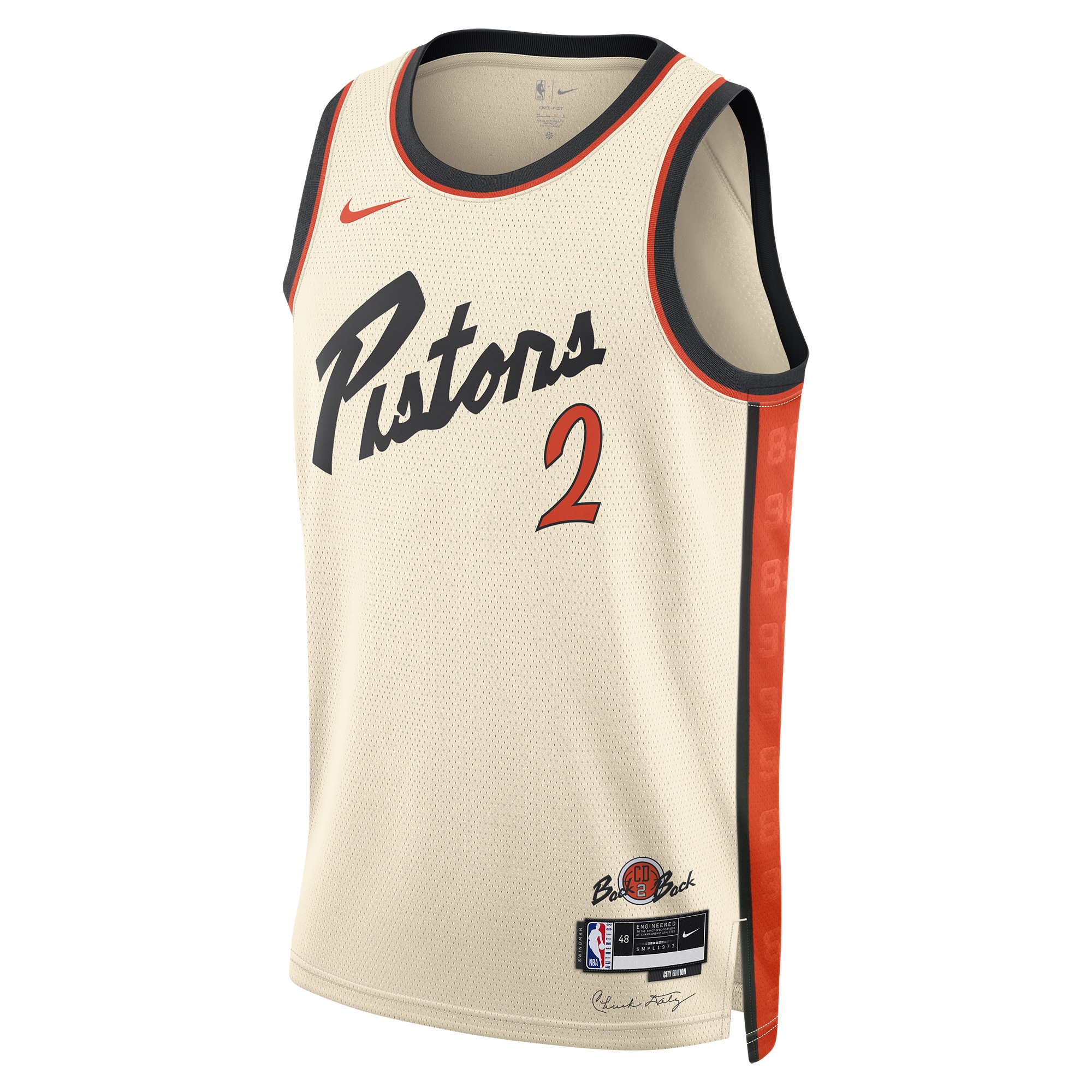 NBA unisex detroit pistons cade cunningham nike white 202425 swingman player jersey – city edition Collection - Official Jerseys & Hats | NBA Store