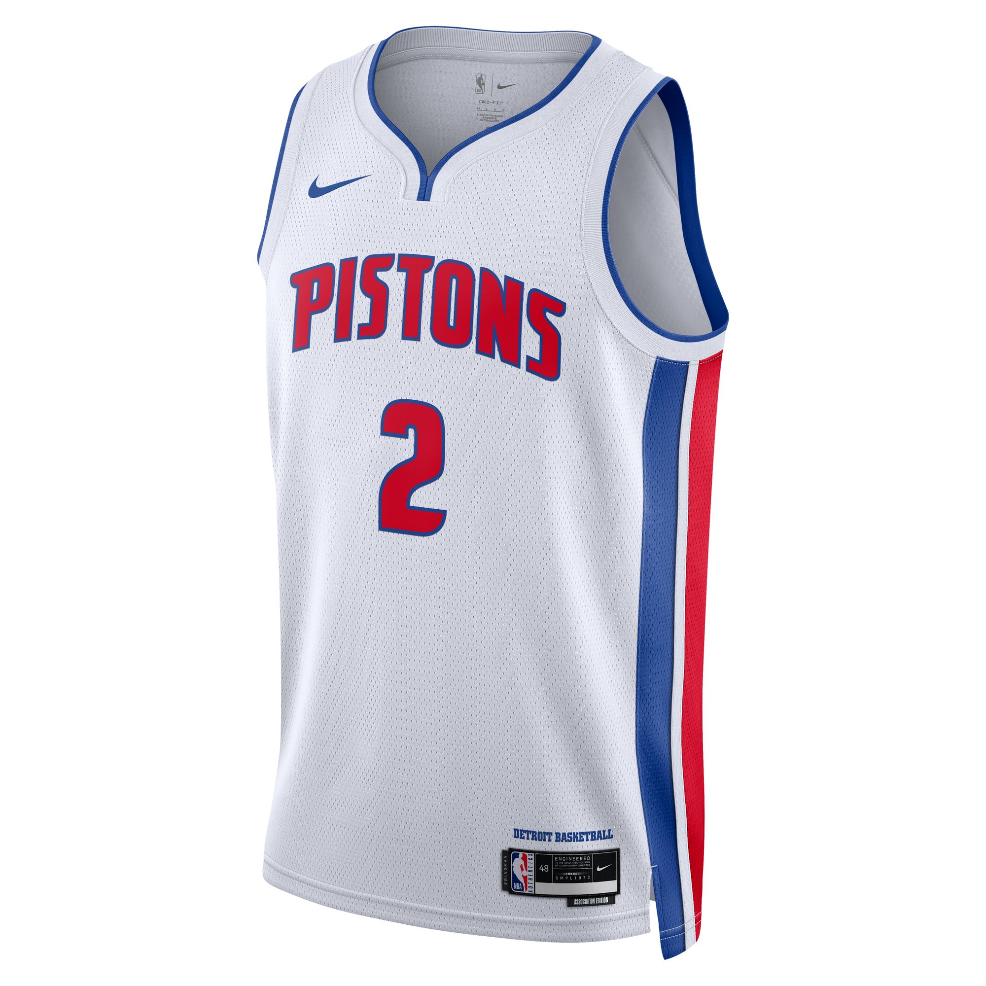 NBA unisex detroit pistons cade cunningham nike white swingman jersey – association edition Collection - Official Jerseys & Hats | NBA Store