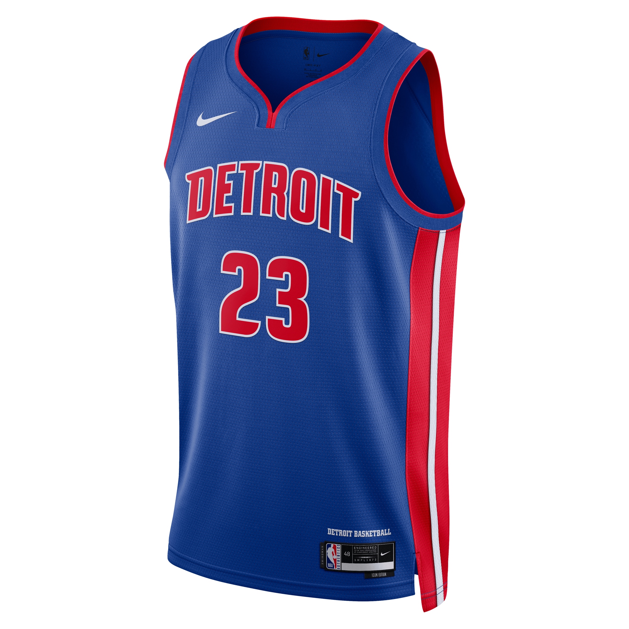 NBA unisex detroit pistons jaden ivey nike blue 2022 nba draft first round pick swingman jersey – icon edition Collection - Official Jerseys & Hats | NBA Store