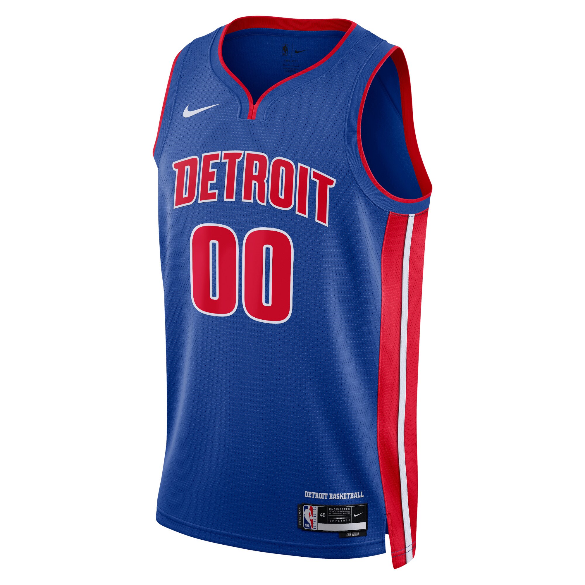 NBA unisex detroit pistons nike blue swingman custom jersey – icon edition Collection - Official Jerseys & Hats | NBA Store