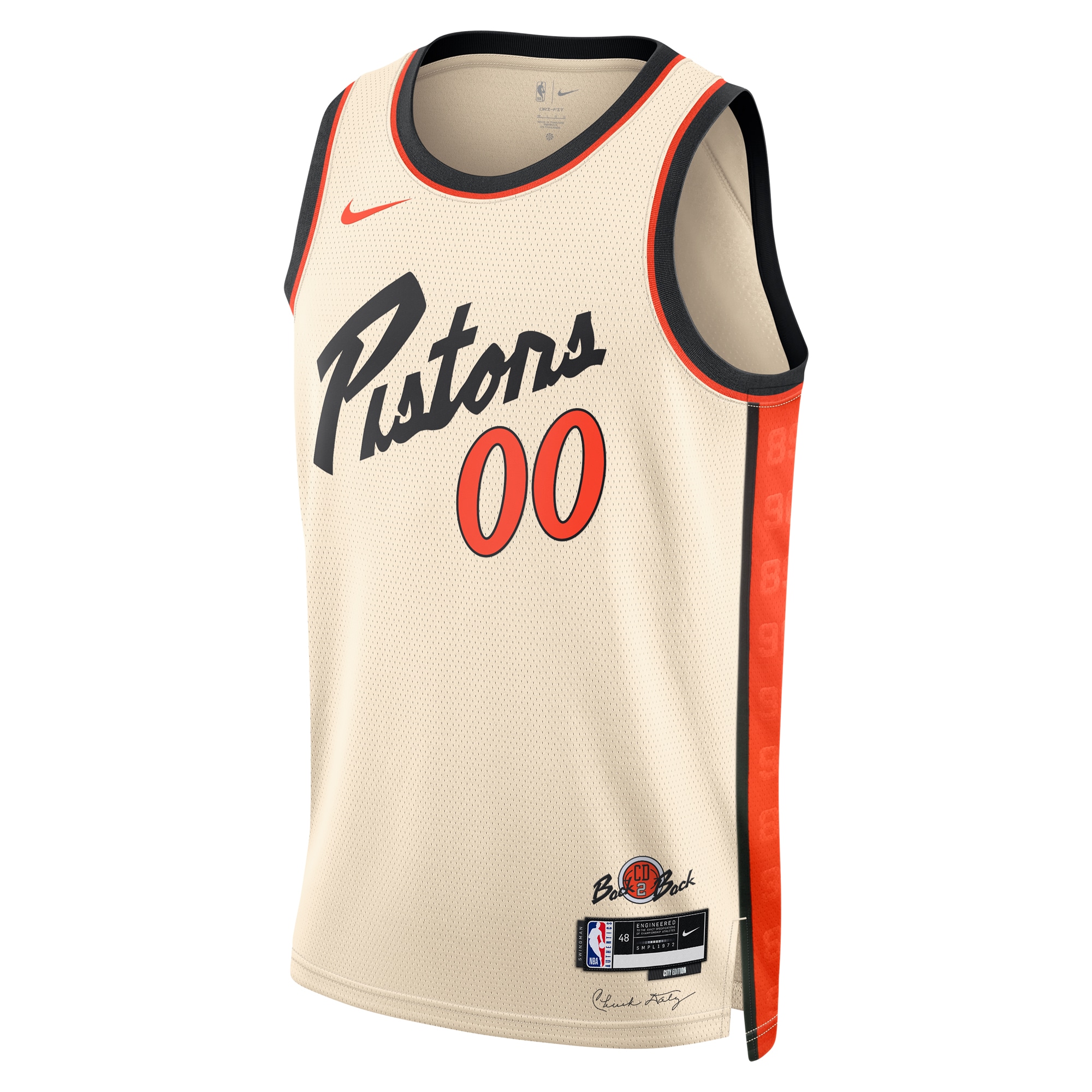 NBA unisex detroit pistons nike white 202425 custom swingman jersey – city edition Collection - Official Jerseys & Hats | NBA Store