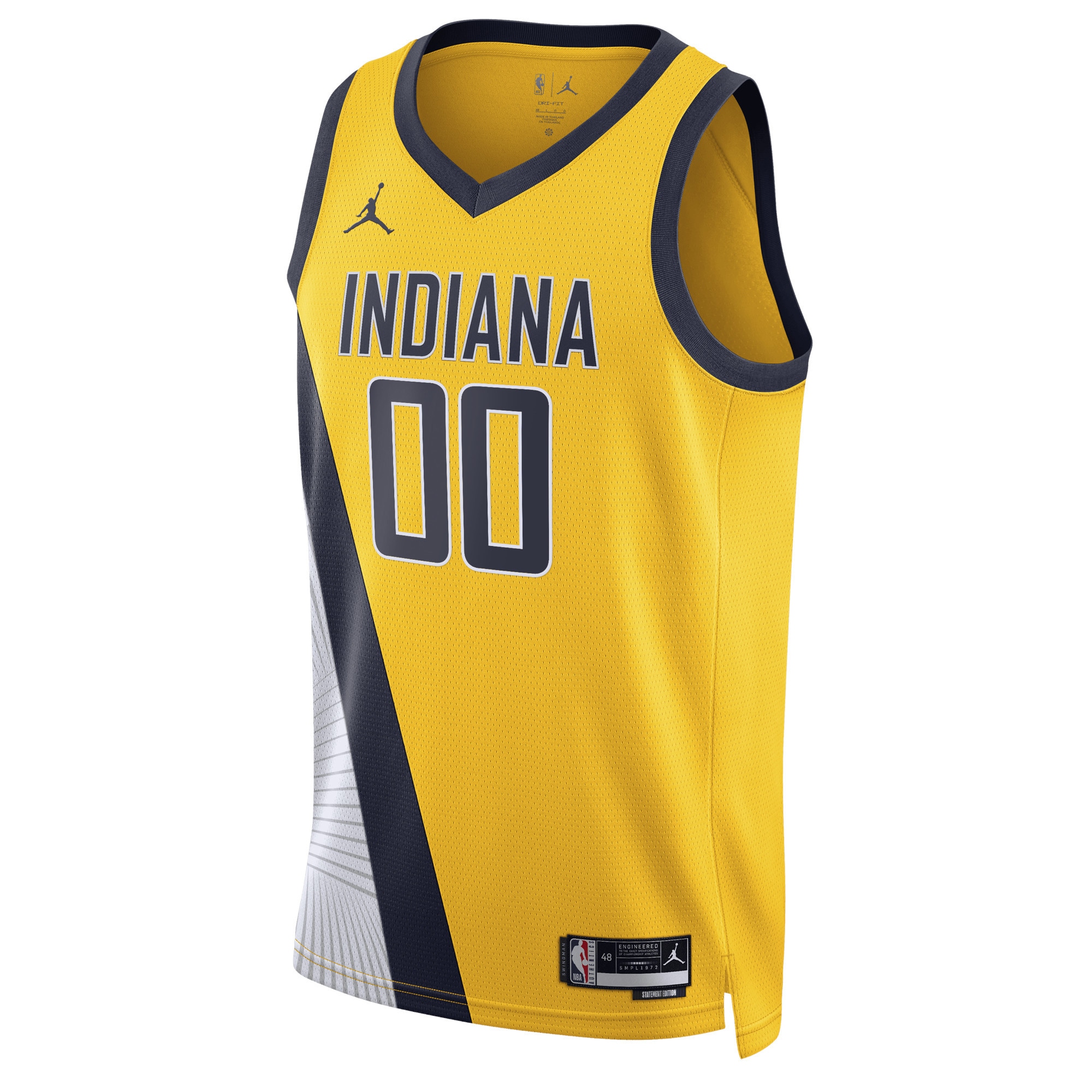 NBA unisex indiana pacers jordan brand yellow 202223 swingman custom jersey – statement edition Collection - Official Jerseys & Hats | NBA Store