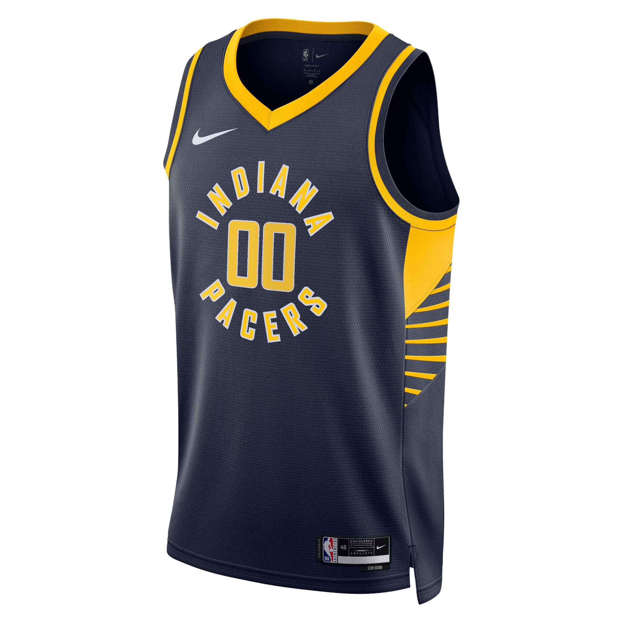 NBA unisex indiana pacers nike navy 202223 swingman custom jersey – icon edition Collection - Official Jerseys & Hats | NBA Store