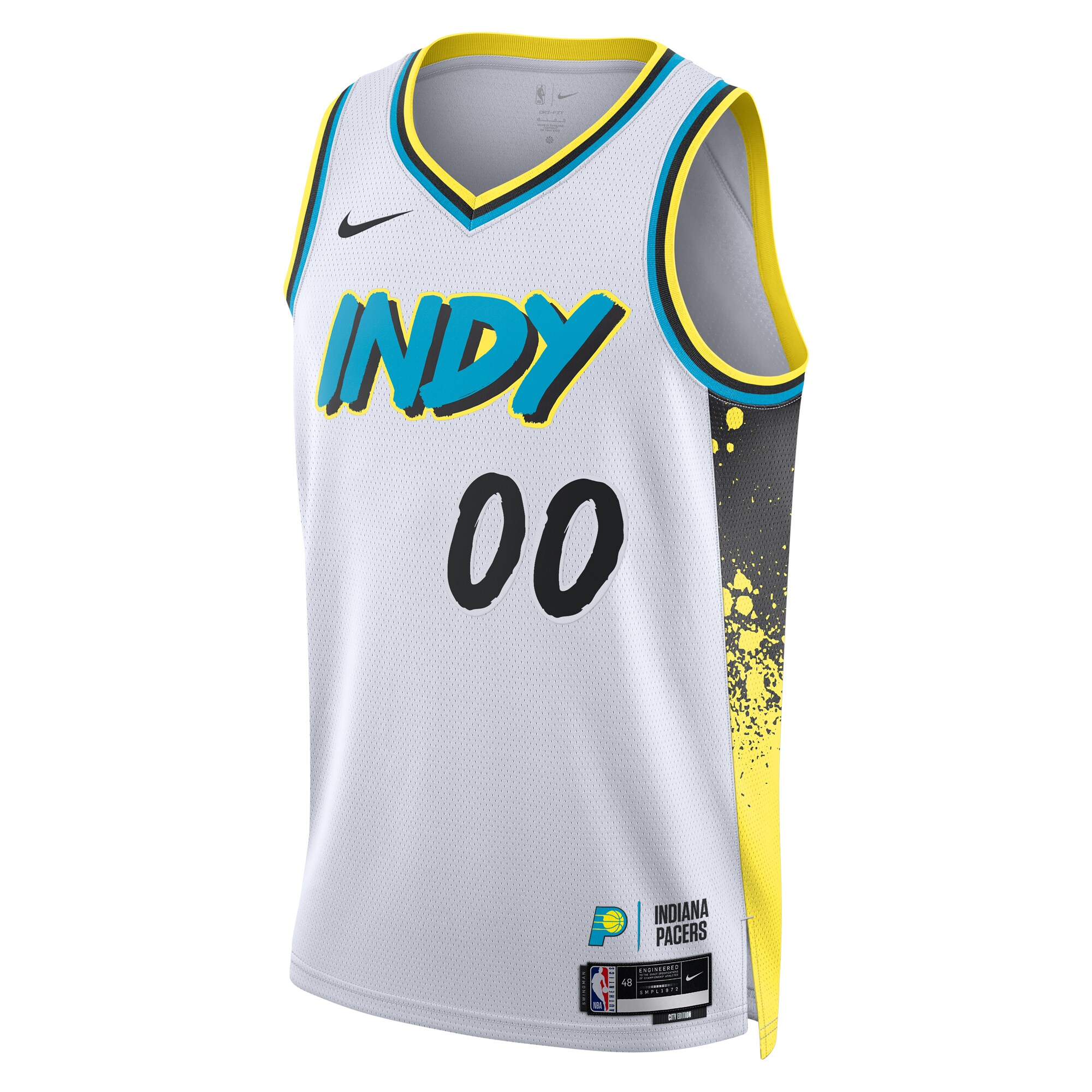 NBA unisex indiana pacers nike white 202425 custom swingman jersey – city edition Collection - Official Jerseys & Hats | NBA Store