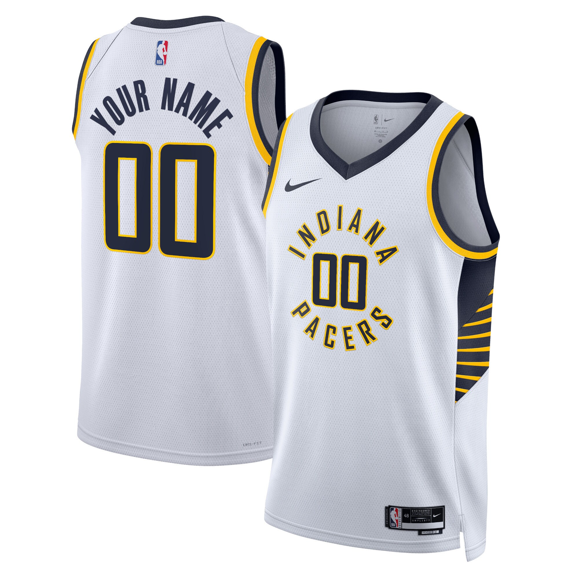 NBA unisex indiana pacers nike white swingman custom jersey – association edition Collection - Official Jerseys & Hats | NBA Store