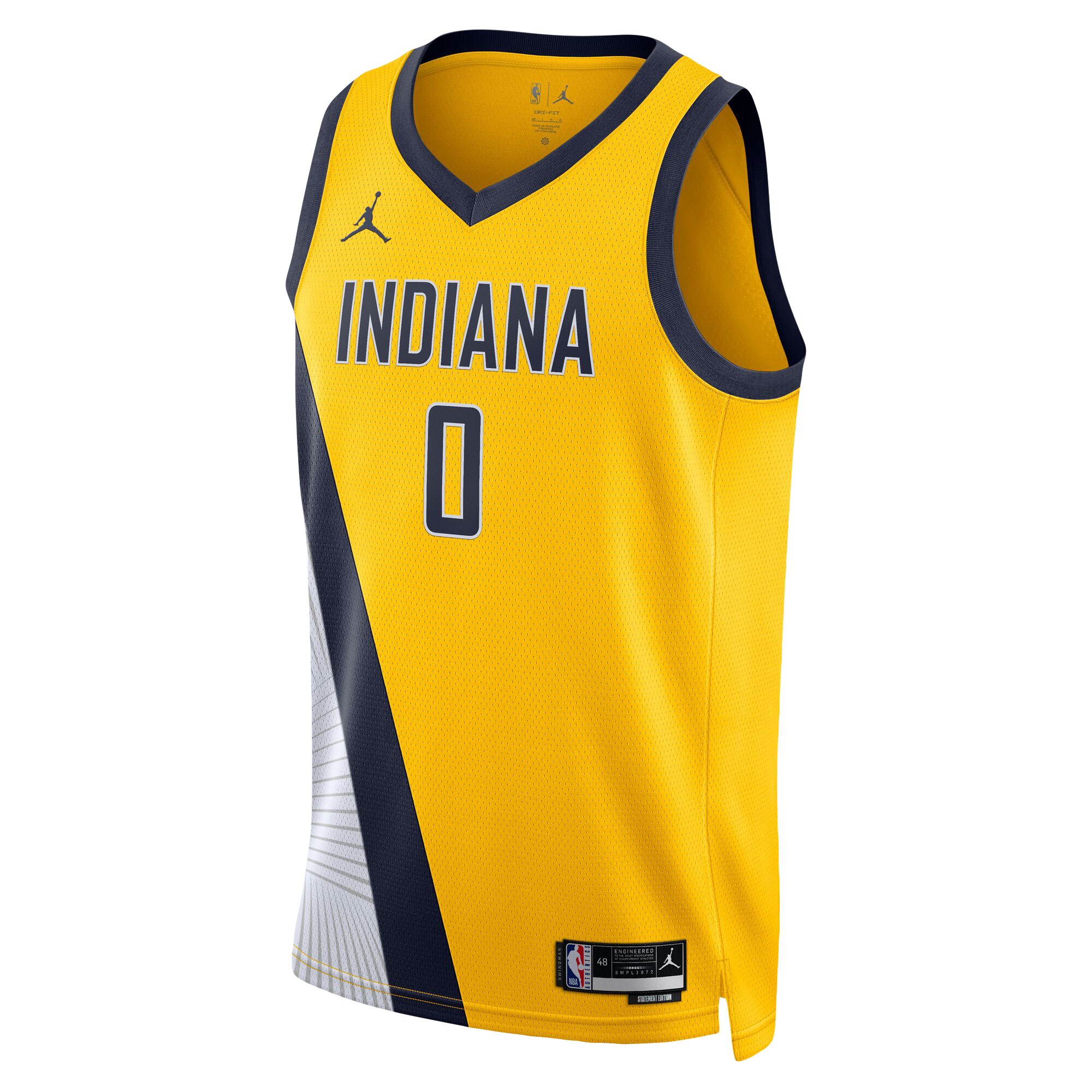 NBA unisex indiana pacers tyrese haliburton jordan brand gold swingman jersey – statement edition Collection - Official Jerseys & Hats | NBA Store
