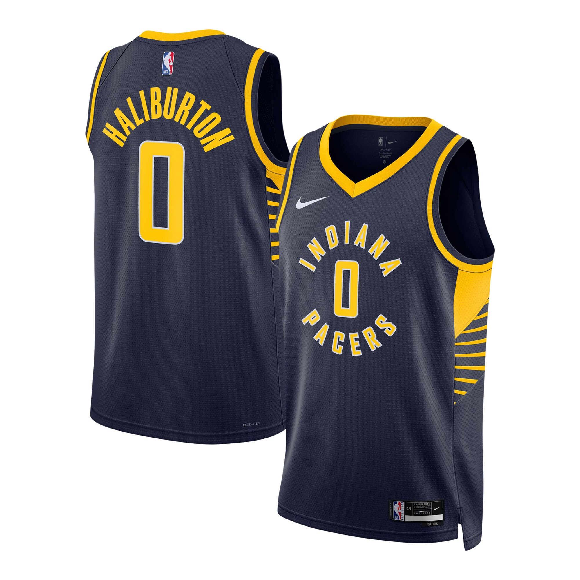 NBA unisex indiana pacers tyrese haliburton nike navy swingman jersey – icon edition Collection - Official Jerseys & Hats | NBA Store