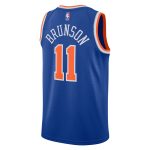 NBA unisex new york knicks jalen brunson nike blue swingman jersey – icon edition Collection - Official Jerseys & Hats | NBA Store