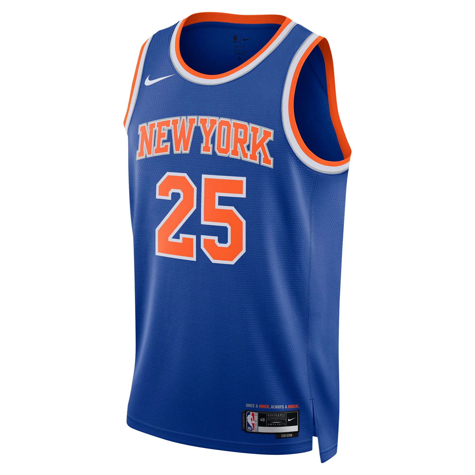 NBA unisex new york knicks mikal bridges nike blue 2024 offseason addition nike swingman jersey Collection - Official Jerseys & Hats | NBA Store