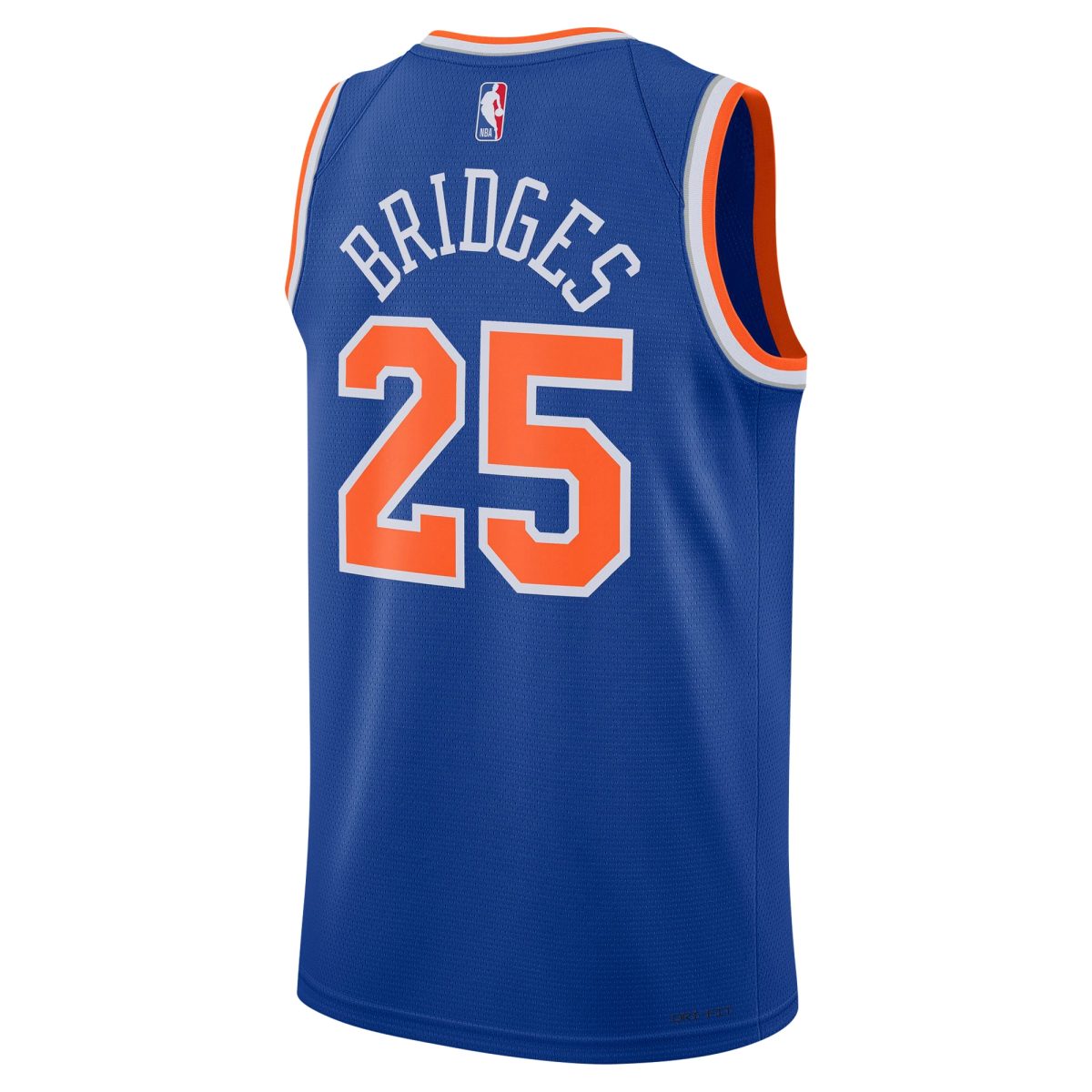 NBA unisex new york knicks mikal bridges nike blue 2024 offseason addition nike swingman jersey Collection - Official Jerseys & Hats | NBA Store