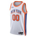 NBA unisex new york knicks nike white 202425 custom swingman jersey – city edition Collection - Official Jerseys & Hats | NBA Store