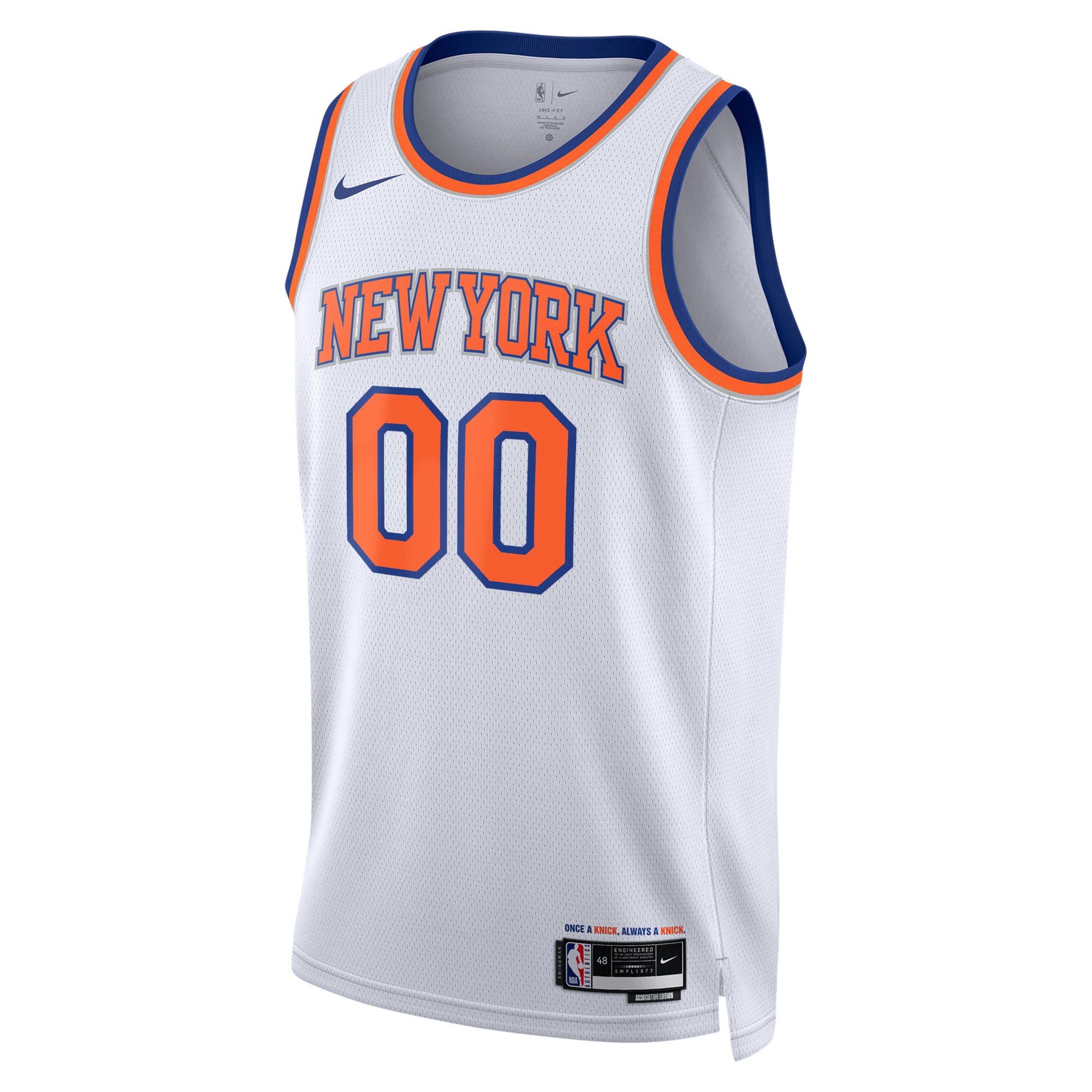 NBA unisex new york knicks nike white swingman custom jersey – association edition Collection - Official Jerseys & Hats | NBA Store