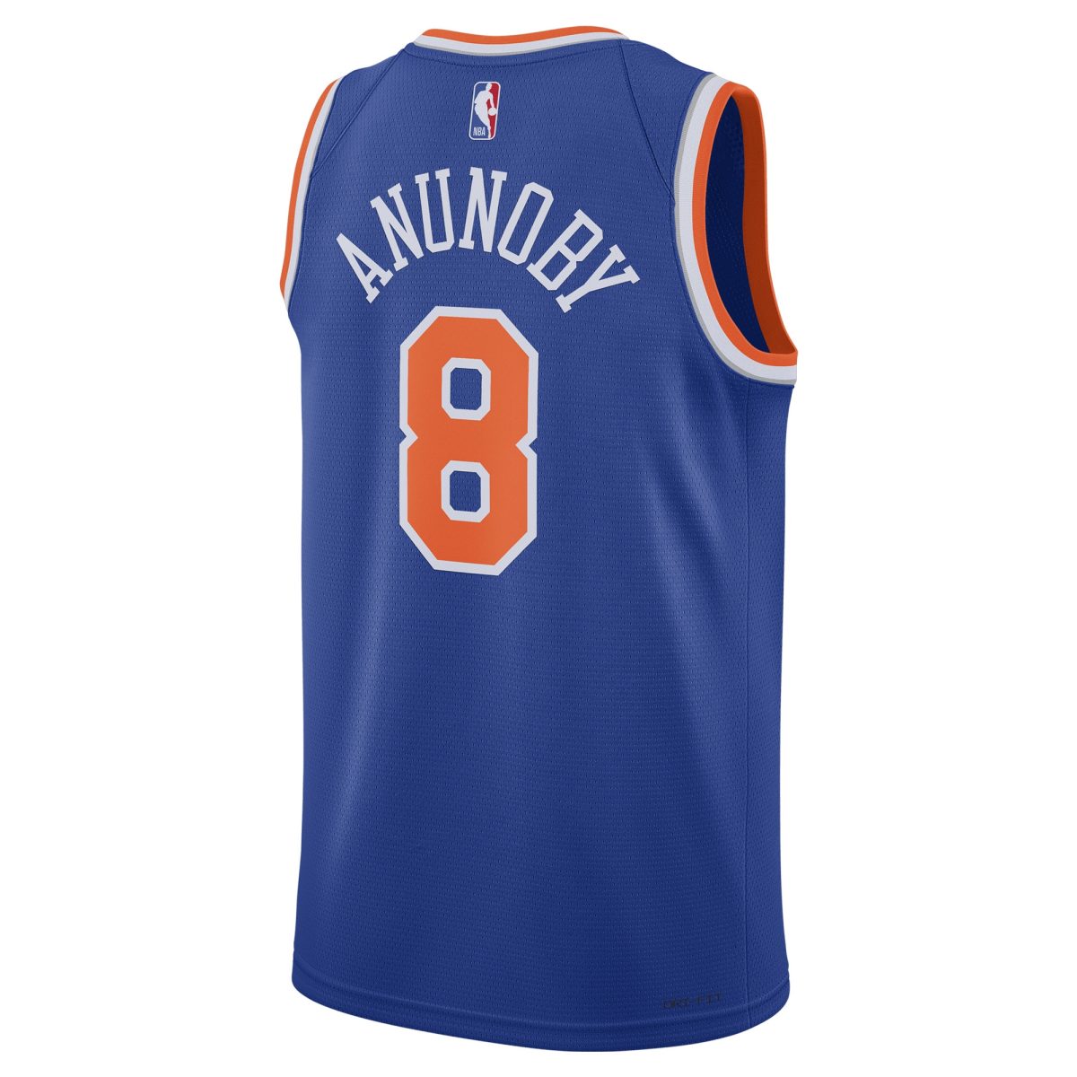 NBA unisex new york knicks og anunoby nike blue swingman jersey – icon edition Collection - Official Jerseys & Hats | NBA Store