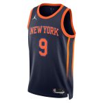 NBA unisex new york knicks rj barrett jordan brand navy swingman jersey – statement edition Collection - Official Jerseys & Hats | NBA Store