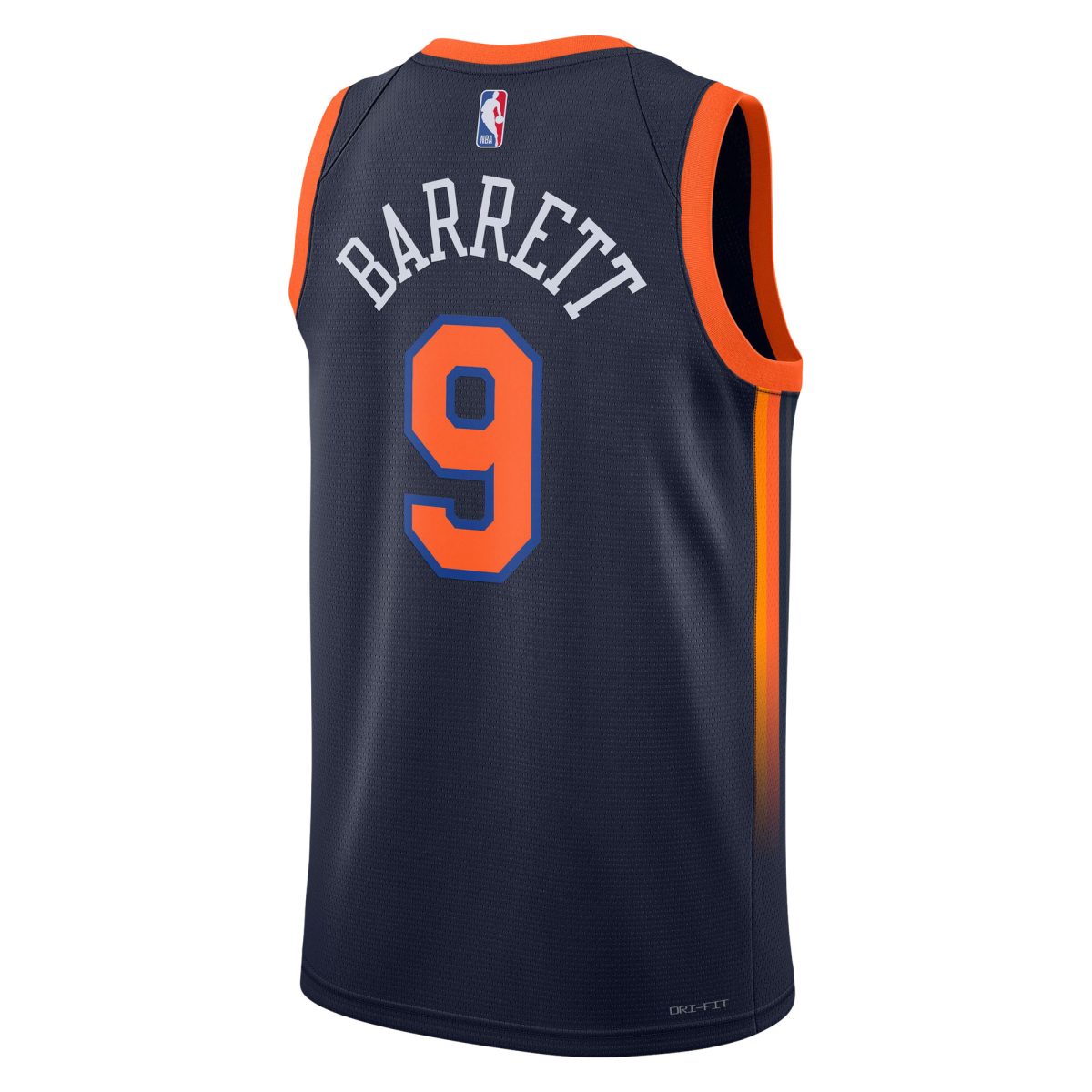 NBA unisex new york knicks rj barrett jordan brand navy swingman jersey – statement edition Collection - Official Jerseys & Hats | NBA Store