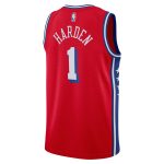 NBA unisex philadelphia 76ers james harden jordan brand red swingman jersey – statement edition Collection - Official Jerseys & Hats | NBA Store